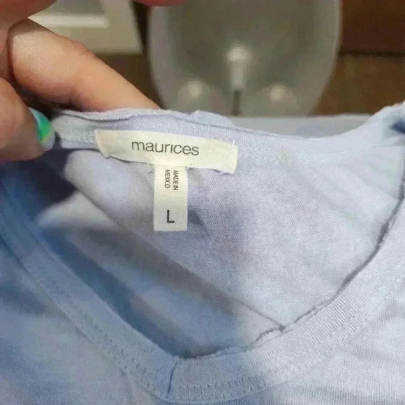 MAURICES Large Racerback Tank Top "Vacay Vibes" Blue - Picture 4 of 7